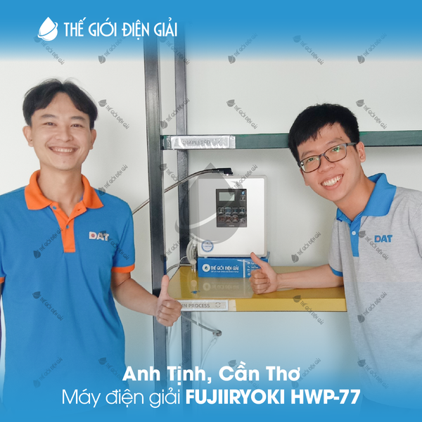 Máy lọc nước iON kiềm Fujiiryoki HWP-77 siêu Hydro bảo dưỡng Vipcare 0đ trọn đời